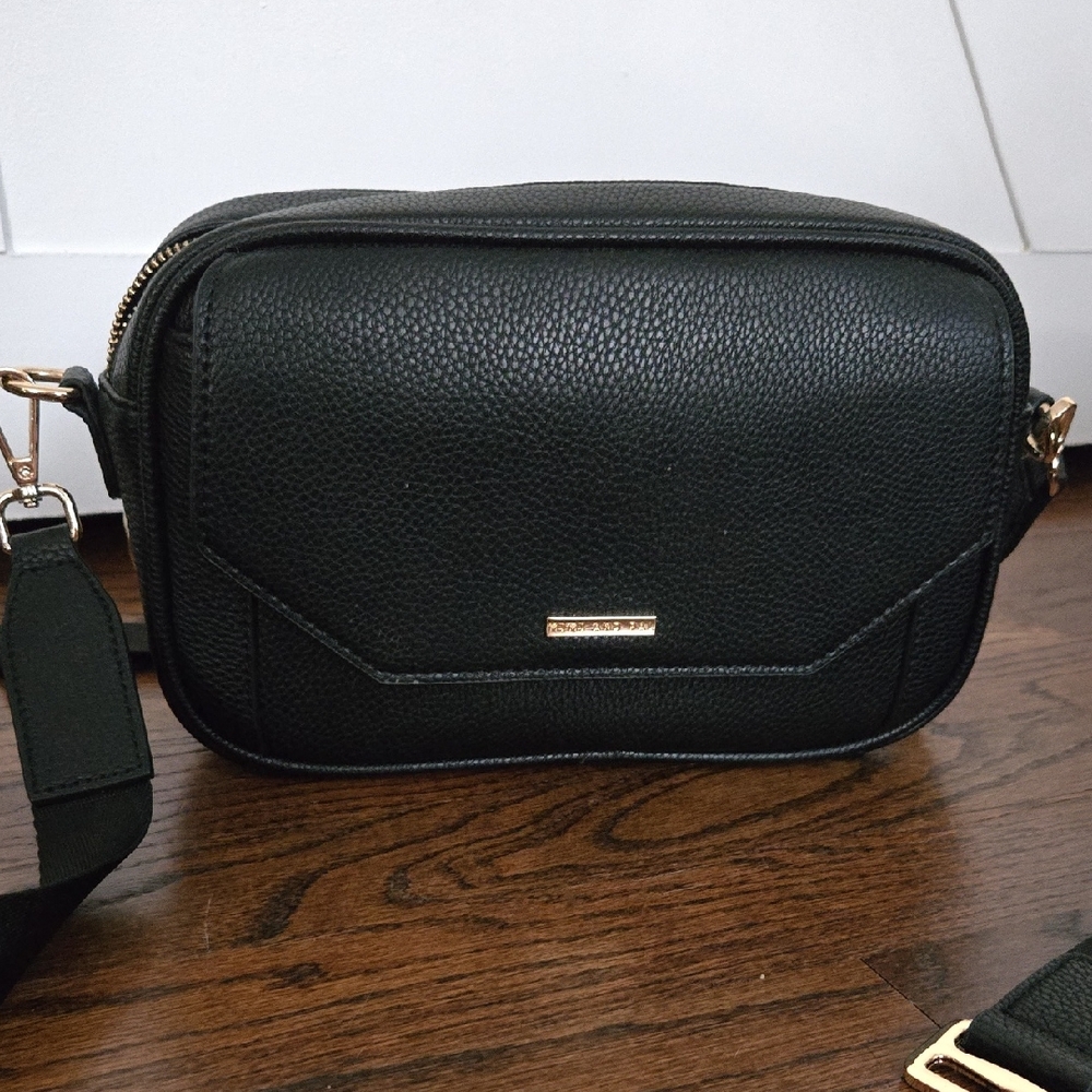 Mimi and Pal Harper Fanny Pack In Black With Gold Hardware